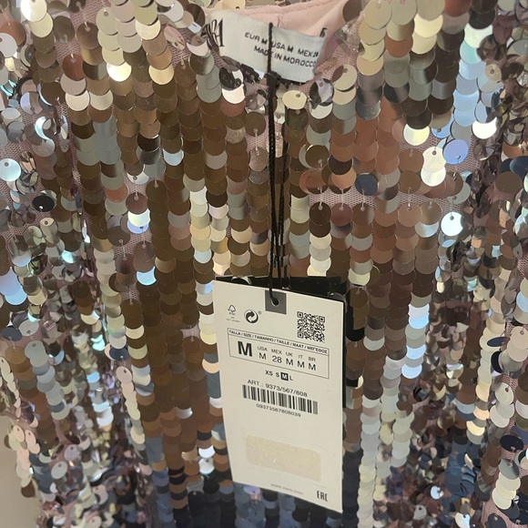 Zara Strappy Sequin Dress - Picture 9 of 9